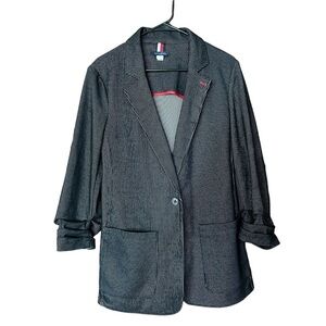 Tommy Hilfiger Striped Blazer Black